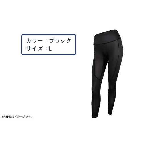 ふるさと納税 服 女 新潟県 長岡市 I4-56CA カラー:ブラック サイズ:L A.A.TH for femtech/サニタリーロングタイツ(プリント)(品番:AAP85FP1) カラー…