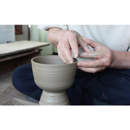 ふるさと納税 陶磁器・漆器・ガラス 京都府 京丹波町 京丹波町の窯元「工房瑞穂」 窯変釉片口酒器セット（青） 035MG002の画像