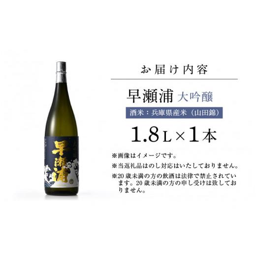 ふるさと納税 日本酒 大吟醸酒 福井県 美浜町  お中元 早瀬浦 大吟醸 1800ml × 1本 入手困難 日本酒 地酒 福井 美浜 早瀬 フルーティ 男酒 硬水 ミネラル 希…_9