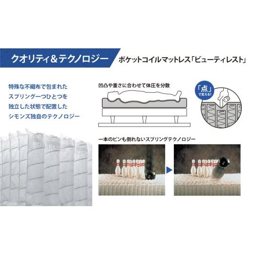 ふるさと納税 タオル・寝具 静岡県 小山町 シモンズ ボックススプリング 19cm共通ベージュ S シモンズ Simmons 寝具 静岡県 小山町_4
