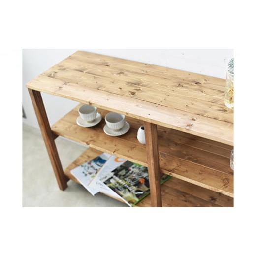 ふるさと納税 雑貨・日用品 茨城県 守谷市 ブラウン 3段 シェルフ (ナチュラルカラー) シェルフ ラック 木製 棚 ラック おしゃれ 雑貨 日用品 インテリア …