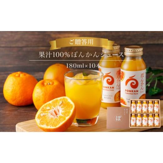 ふるさと納税 果汁飲料 高知県 東洋町 ぽんかんジュース180ml 贈答用10本入り 国産 東洋町産 果汁100% フレッシュジュース 酸味 着色料保存料不使用 四国 お…