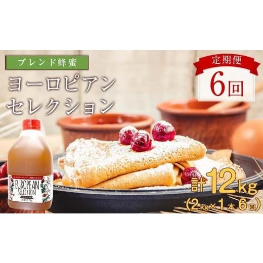 ふるさと納税 加工品等 はちみつ 福岡県 八女市  全6回 定期便（EU2kg） かの蜂 純粋蜂蜜 合計12kg（ヨーロピアンセレクション2kgを毎月1本お届け）の画像