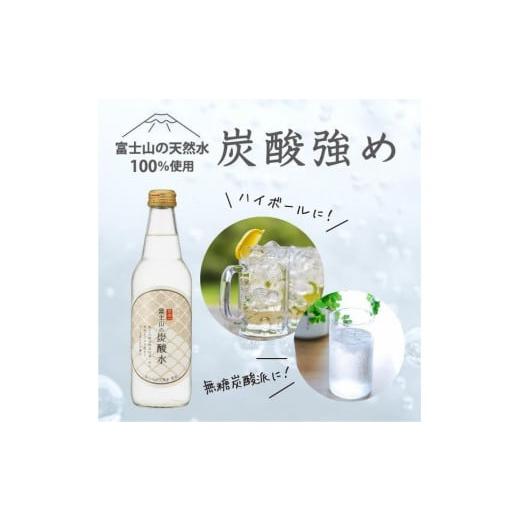 ふるさと納税 炭酸飲料 ソーダ水 山梨県 富士河口湖町  5ヵ月定期便 富士山の炭酸水（340ml瓶×20本） 毎月お届けコース_2