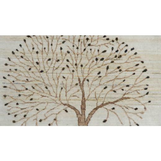 ふるさと納税 織物・繊維品 茨城県 つくばみらい市  限定1品 ギャッベ ルリバフ 123×78cm 手織り 最高級 天然 ウール100% 草木染 リビングサイズ おしゃれ か…の画像