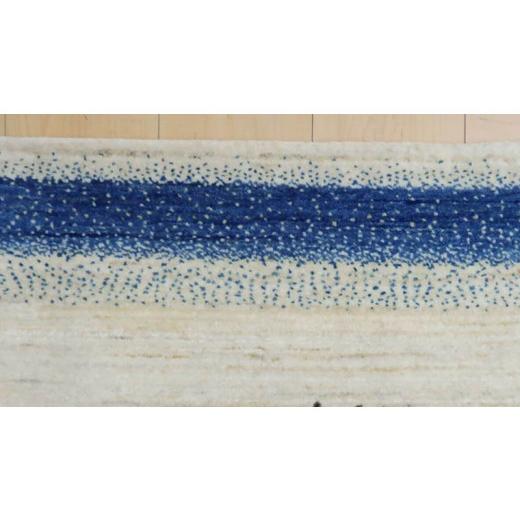 ふるさと納税 織物・繊維品 茨城県 つくばみらい市  限定1品 ギャッベ ルリバフ 123×78cm 手織り 最高級 天然 ウール100% 草木染 リビングサイズ おしゃれ か…の画像