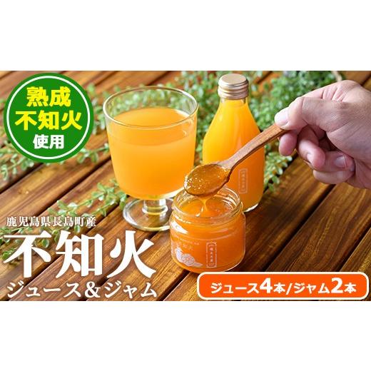 ふるさと納税 果汁飲料 みかん 鹿児島県 長島町 鹿児島県長島町産 不知火朝食セット ジュース(180ml×4本)ジャム(2個×135g) 礒永水産 iso-7099