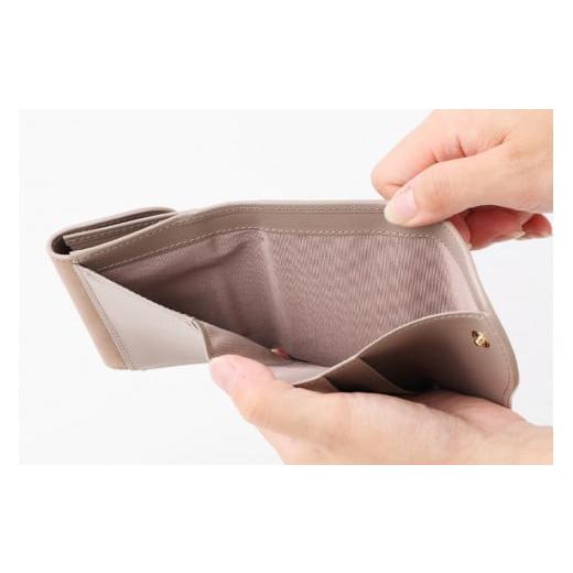 ふるさと納税 財布 北海道 砂川市 SOMES　SA-15　三つ折り財布　（グレージュ） 12260307_3