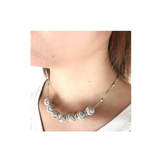 ふるさと納税 アクセサリー ネックレス 三重県 伊賀市 伊賀組紐 ネックレスロンデル 八千代銀 八千代銀