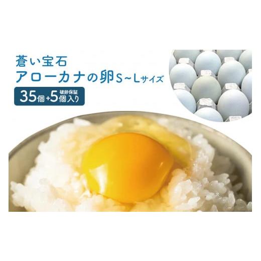 ふるさと納税 沖縄県 糸満市 上原養鶏場のはっこう卵(アローカナ)S~Lサイズ 35個+破卵保障5個