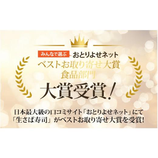 ふるさと納税 寿司 福井県 福井市  おためしサイズ 贅沢すぎる ご褒美寿司 生さば寿司 ＆ 若狭牛炙りロース寿司 B-013035 ／ お試し 生鯖 鯖寿司 すし 鯖すし …の画像