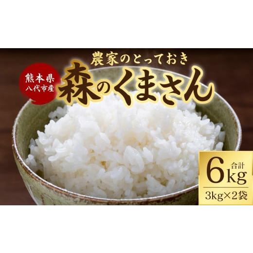 ふるさと納税 米 熊本県 八代市 先行予約 令和7年産 熊本県八代市産 森のくまさん 農家のとっておき 3kg×2袋 米 お米 精米 国産 白米 ごはん ご飯 2025年10…