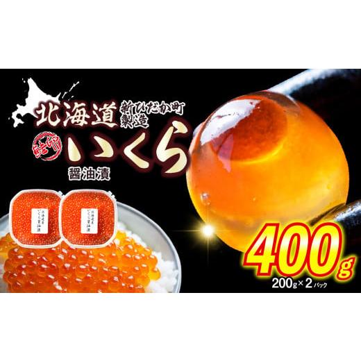 ふるさと納税 北海道 新ひだか町 寄附額改定! 北海道産 いくら 醤油漬 400g ( 200g × 2パック ) 冷凍 天然 鮭卵 いくら醤油漬け ふるさと納税 イクラ 秋…