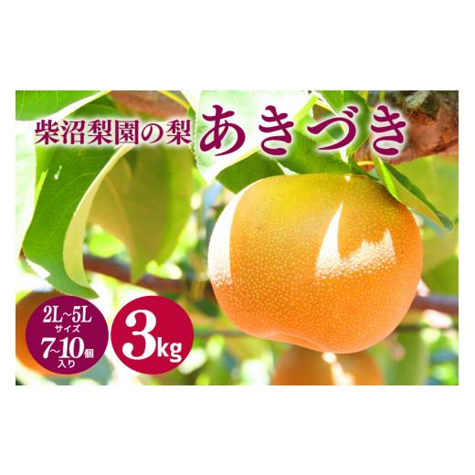 ふるさと納税 梨 茨城県 笠間市 柴沼梨園の梨(あきづき)3kg 大玉 7〜10個入り ナシ なし 国産 茨城 秋 旬 フルーツ 果物 先行予約 9月上旬〜9月中旬発送 秋…