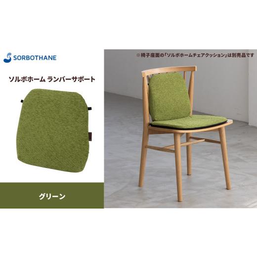 ふるさと納税 雑貨・日用品 埼玉県 伊奈町 ソルボセイン ソルボ ホーム ランバーサポート[グリーン] 色:グリーン