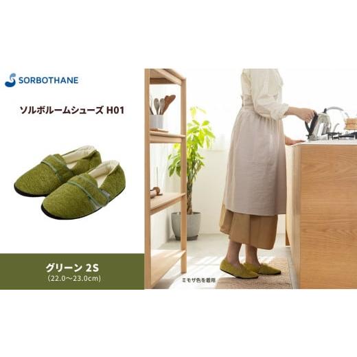 ふるさと納税 ファッション スリッパ 埼玉県 伊奈町 ソルボセイン ソルボ ルームシューズ H01 [グリーン / 2S] 22.0cm 〜 23.0cm グリーン / 2S(22.0~23…