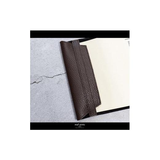 ふるさと納税 文房具・玩具 福岡県 大川市 maf pinto (マフ ピント) レザーブックカバー文庫サイズ ADRIA LINE チョコレート 本革 日本製 チョコレートの画像