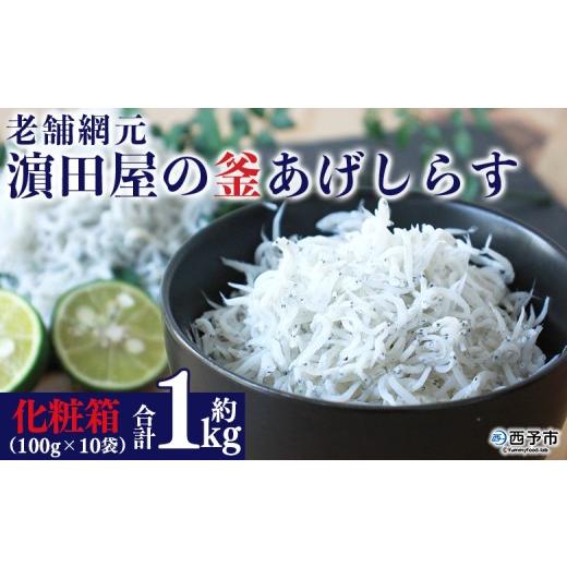 ふるさと納税 魚貝類 しらす 愛媛県 西予市 老舗網元 濱田屋の釜あげしらす 計1kg(100g×10袋) 『1か月以内に順次出荷予定』 数量限定 化粧箱 簡易包装 選…
