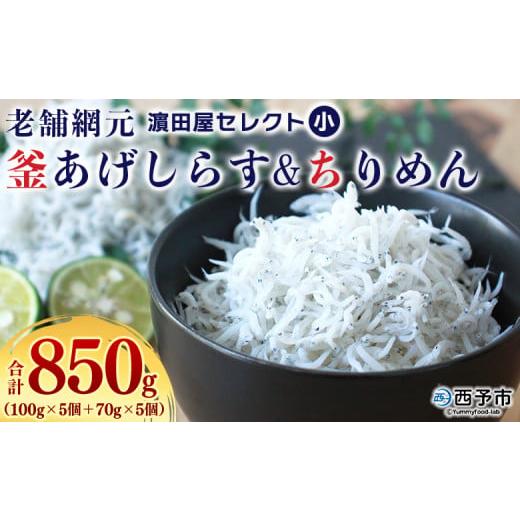 ふるさと納税 魚貝類 しらす 愛媛県 西予市 老舗網元 ?田屋セレクト 釜あげしらす (合計850g) 釜揚げ シラス じゃこ 海鮮 海産物 丼 おにぎり 具材 ご飯 おつ…