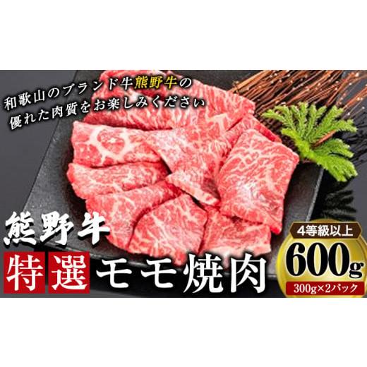 ふるさと納税 牛肉 モモ 和歌山県 岩出市 「熊野牛」特選モモ焼肉600g 4等級以上 株式会社松源 [30日以内に出荷予定(土日祝除く)]和歌山県 岩出市 松源…