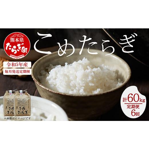 ふるさと納税 熊本県 多良木町 [定期便 毎月発送 全6回] [ 令和5年産 新米 先行予約 ] 多良木町産 こめたらぎ にこまる 10kg × 6ヶ月 合計60kg [ 白米 …