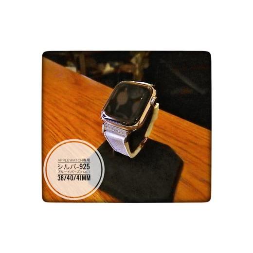 ふるさと納税 アクセサリー 福岡県 行橋市 CN-005_Apple Watch専用シルバー925製チャーム_sevenstone(Blue Topaz)&ラバーバンドの画像