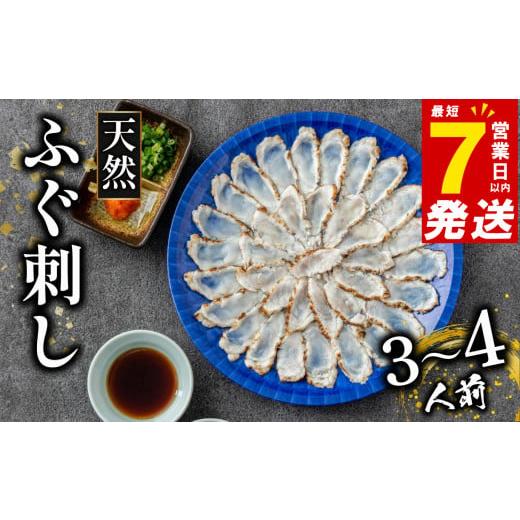 ふるさと納税 旬の鮮魚等 大阪府 松原市 7営業日以内発送 天然 ふぐ 刺身 3〜4人前 冷凍 真空 解凍するだけ お手軽 まふぐ 炙り たたき 大皿 てっさ 国産 フグ…