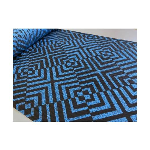 ふるさと納税 服 京都府 京都市 玄才工房 小紋着尺(小紋・羽織・コート)(青) 青