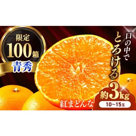 ふるさと納税 果物類 みかん 愛媛県 砥部町 みかん 紅まどんな 青秀 約3kg 10玉-15玉入り 12月上旬から12月下旬まで順次発送 / フルーツ 果物 蜜柑 ミカン オ…