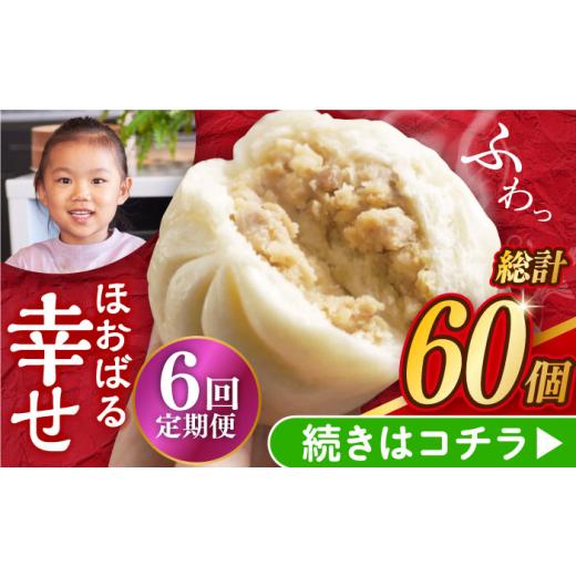 ふるさと納税 惣菜・レトルト 冷凍 長崎県 長与町  6回定期便 簡易包装 三代目長崎肉まん10個 （5個×2袋） EAB055 肉まん にくまん 中華まん 冷凍 長崎 岩崎…_1