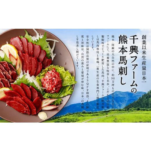 ふるさと納税 馬肉 熊本県 高森町  2ヶ月毎4回定期便 鮮馬刺し 赤身ユッケ 計約2000g（約500g×4回）_5
