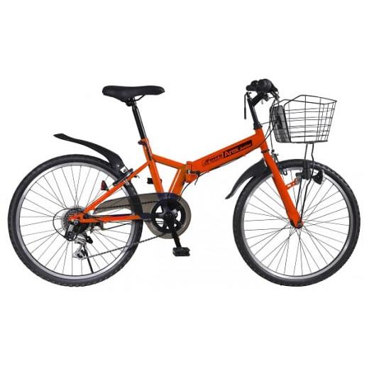 ふるさと納税 自転車 折りたたみ自転車 愛知県 春日井市 Arex Junior 24型6スピードノンパンク折りたたみジュニアマウンテンバイク 色:レッド 色:レッド