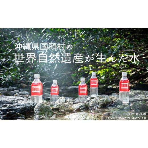 ふるさと納税 沖縄県 国頭村 [6ヶ月定期便]「LOVE THANK YOU water(ラブサンキューウォーター)」500ml 24本 お水 ミネラルウォーター