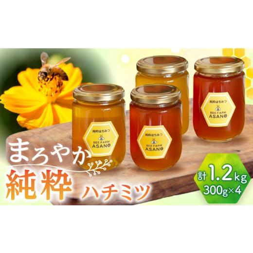 ふるさと納税 加工品等 はちみつ 岐阜県 瑞浪市 純粋ハチミツ 4種セット (アカシア 山桜 ソヨゴ 野山の花 300g×各1) 瑞浪市 ／ honey shop Bee farm asano 蜂…の画像