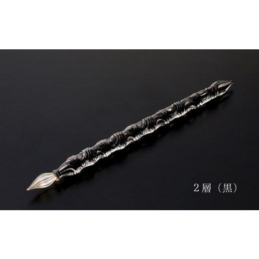 ふるさと納税 文房具・玩具 東京都 台東区 ガラスペン オールひねり 軸径10mm (カラー:2層(黒)) 2層(黒)