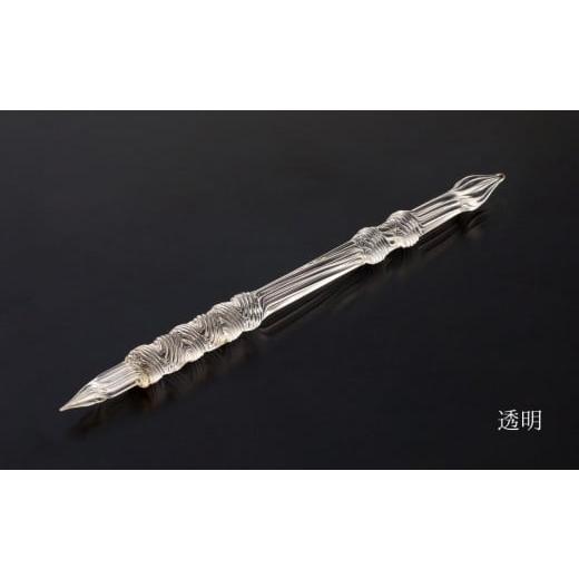 ふるさと納税 文房具・玩具 東京都 台東区 ガラスペン オリジナルひねり 軸径10mm (カラー:透明) 透明