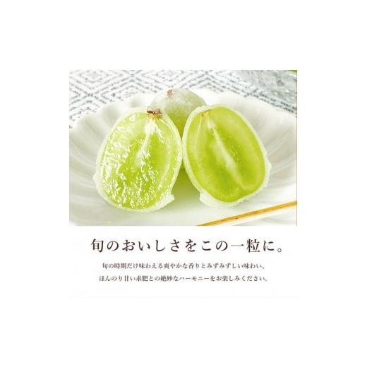 ふるさと納税 和菓子 もち菓子 広島県 三原市  先行受付 ひとつぶの シャインマスカット 選べる個数 6個入 8月頃〜順次発送予定 好評にて夏の定番商品化決定 …_3