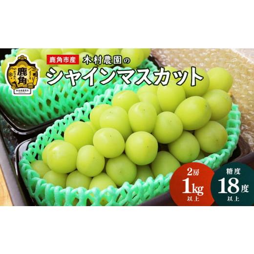 ふるさと納税 ぶどう マスカット 秋田県 鹿角市 [ 先行予約 ]「シャインマスカット」2房 1kg以上 木村農園 ●2026年9月中旬発送開始 高糖度 甘い ぶどう ブ…