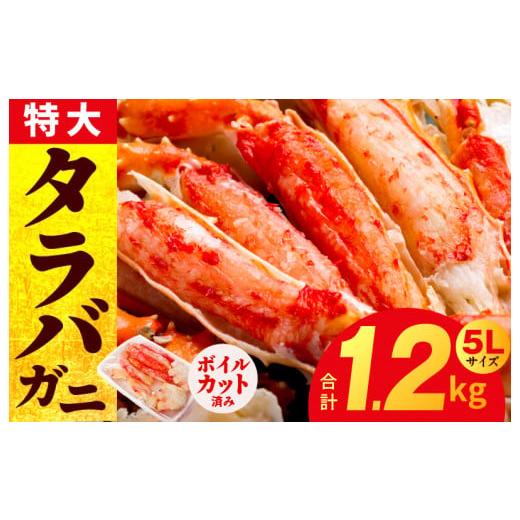 ふるさと納税 大阪府 泉佐野市 [期間限定]タラバガニ 1.2kg 特大 5Lサイズ カット済み[ボイル カニ かに 蟹 たらば蟹 タラバ蟹 タラバカニ]