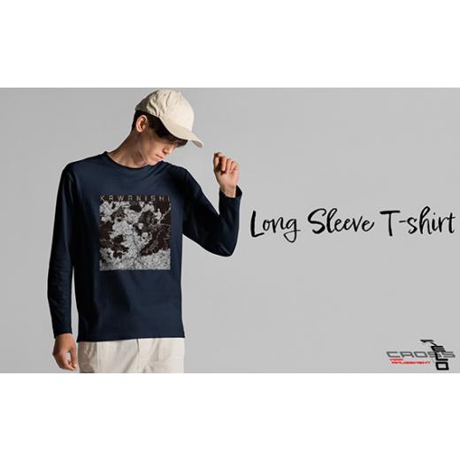 ふるさと納税 服 男 兵庫県 川西市 No.346-04 川西 地図柄ロングスリーブTシャツ(ネイビー)XLサイズ / 5.6オンス 長袖Tシャツ 日本国内印刷 兵庫県 XLサイ…