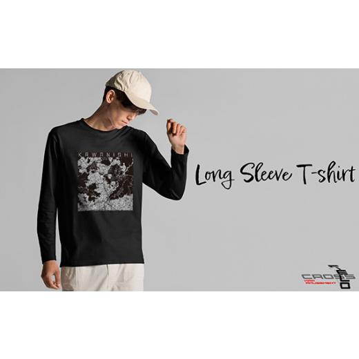 ふるさと納税 服 男 兵庫県 川西市 No.347-04 川西 地図柄ロングスリーブTシャツ(ブラック)XLサイズ / 5.6オンス 長袖Tシャツ 日本国内印刷 兵庫県 XLサイ…