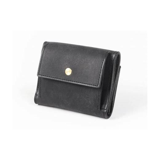 ふるさと納税 財布 兵庫県 神戸市 lemma レンマ Recta レクタ 三つ折り財布(ブラック) ブラック