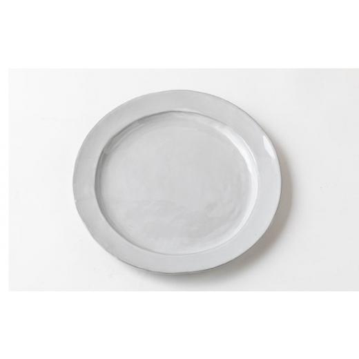 ふるさと納税 食器・グラス 皿 岐阜県 土岐市  美濃焼 DesPres-デプレ- リムプレートL WHITE 丸新製陶 MAM026の画像