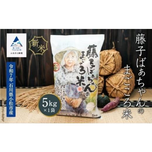 ふるさと納税 米 コシヒカリ 石川県 小松市 有機肥料米 藤子ばぁちゃんのまごころ米 こしひかり 5kg 令和7年産 コシヒカリ 新米 精米 白米 | 石川県 小松市 …