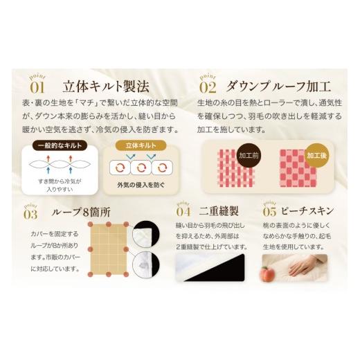 ふるさと納税 西洋手ぬぐい・寝具 掛け布団 山梨県 韮崎市  歳月用 鳥毛布団 シングル 合掛け 中厚 鳥毛 布団 ホワイトダックダウン 85％ 0.8kg (無地 象牙色) 3…