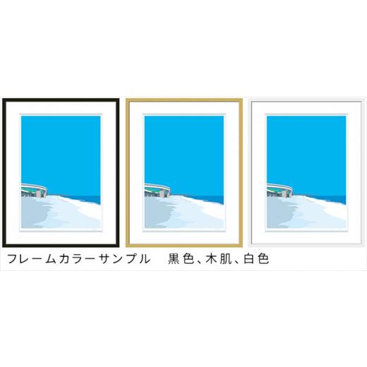 雑貨・日用品 絵画 神奈川県 小田原市  【天野】 深くて長い呼吸 小説付き　直筆サイン入り　額付きジークレープリント　小田原にある景色　心象風景　片…
