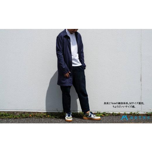ふるさと納税 服 男 岡山県 倉敷市  ONO＋8186 藤巻百貨店別注 倉敷デニムコート／ネイビー Lサイズ デニム ジーンズ パンツ コート ショップコート 藤巻百貨 …の画像