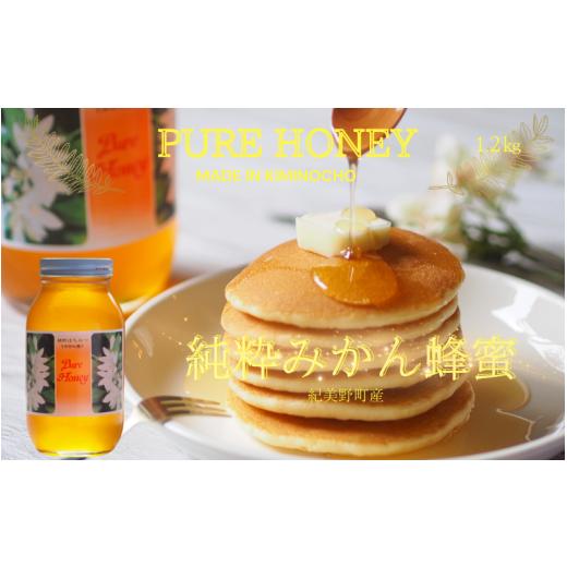 ふるさと納税 加工品等 はちみつ 和歌山県 紀美野町  紀美野町産 純粋 みかん 蜂蜜 1.2kg ／ はちみつ みかん蜜蜂 和歌山 twn603-mika-1d2の画像