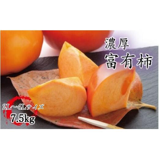 ふるさと納税 果物類 柿 和歌山県 紀美野町 数量限定 秋の美味 和歌山ブランド 濃厚 富有柿 秀品 L〜3Lサイズ 約7.5kg / 柿 フルーツ 果物 2026年11月中旬…