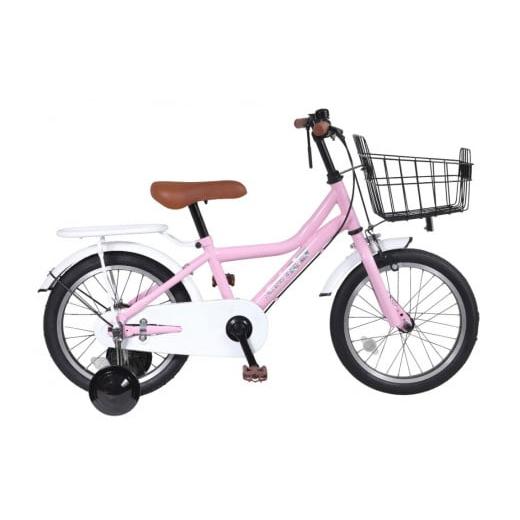 ふるさと納税 自転車 愛知県 名古屋市 ライトピンク 空気入れ不要で手間いらず16型ノンパンクキッズバイク ミルキー マルハチマーク ライトピンク